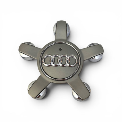 Ковпачки (заглушки) в диски Audi, срібний матовий 69\60мм 8R0 601165